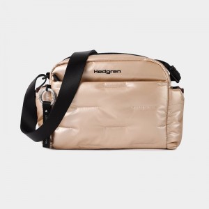 Beige Women's Hedgren Cozy Shoulder Bags | ZUX514TA