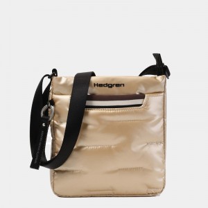 Beige Women's Hedgren Cushy Crossbody Bags | ATA6985ET