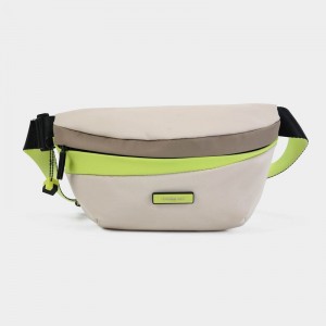 Beige Women's Hedgren Halo Belt Bags | FLL3063YV