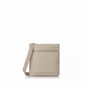 Beige Women's Hedgren Leonce Shoulder Bags | BHR4669NG