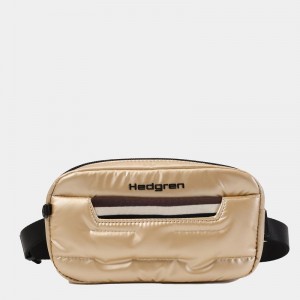 Beige Women's Hedgren Snug Belt Bags | TSK3948XC