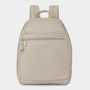 Beige Women's Hedgren Vogue Large Backpacks | IPL6875KY