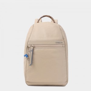 Beige Women's Hedgren Vogue Rfid Backpacks | OGY4636ZL