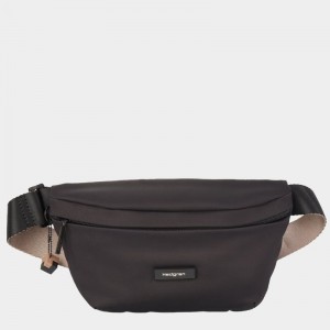 Black Brown Women's Hedgren Halo Belt Bags | WTP9990ZG