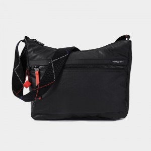 Black Coral Women's Hedgren Harpers Crossbody Bags | NHK4641TP