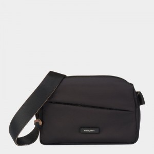 Black Women's Hedgren Neutron Small Crossbody Bags | QZF1970ZV