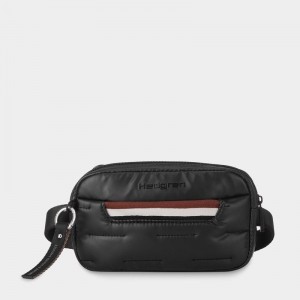 Black Women's Hedgren Snug Belt Bags | XLS9984HO