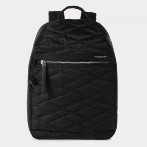 Black Women's Hedgren Vogue Large Rfid Backpacks | VHZ4917IK