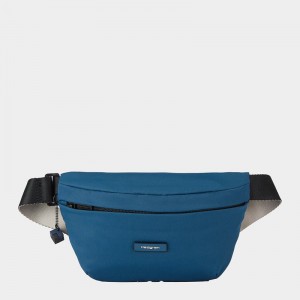 Blue Women's Hedgren Halo Belt Bags | IAA10071KG