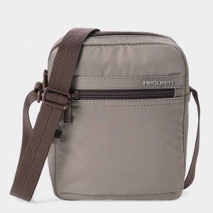 Brown Women's Hedgren Rush Crossbody Bags | UFK761IT