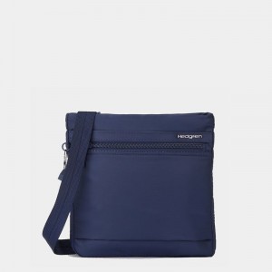 Dark Blue Women's Hedgren Leonce Shoulder Bags | NBD7492XF