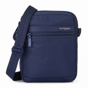 Dark Blue Women's Hedgren Rush Crossbody Bags | VBL9926SH