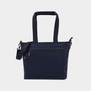 Dark Blue Women's Hedgren Zoe Tote Bags | UJX4640HP