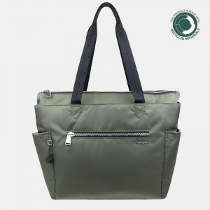 Green Women's Hedgren Margaret Sustainably Made Tote Bags | RGJ7496OP