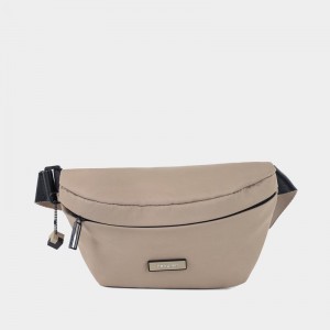 Grey Beige Women's Hedgren Halo Belt Bags | ACS5010MA