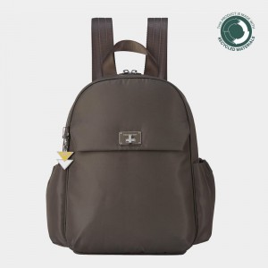 Grey Brown Women's Hedgren Balanced Backpacks | JSZ8577SB