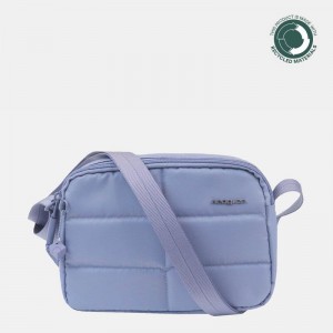 Light Blue Women's Hedgren Taos Crossbody Bags | LQX2555PZ