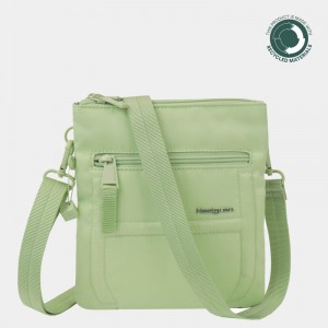 Light Green Women's Hedgren Helm Crossbody Bags | PER4452QU