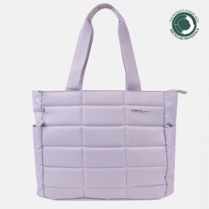 Light Purple Women's Hedgren Camden Tote Bags | AXF3452CX