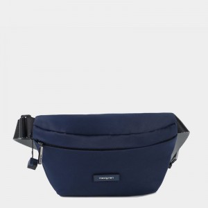 Navy Women's Hedgren Halo Belt Bags | LRI7273WY