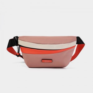 Pink Orange Women's Hedgren Halo Belt Bags | EVV3958RM