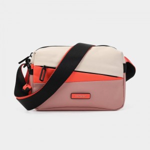 Pink Orange Women's Hedgren Neutron Small Crossbody Bags | YDC3331KR