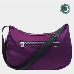 Purple Women's Hedgren Ann Crossbody Bags | TXR5496EG