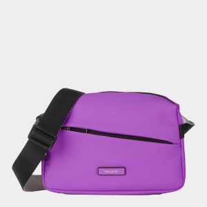 Purple Women's Hedgren Neutron Small Crossbody Bags | NDB6717HI