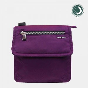 Purple Women's Hedgren Victoria Sustainably Made Crossbody Bags | BEU8624GQ