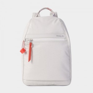 White Grey Women's Hedgren Vogue Backpacks | JHI7414LF