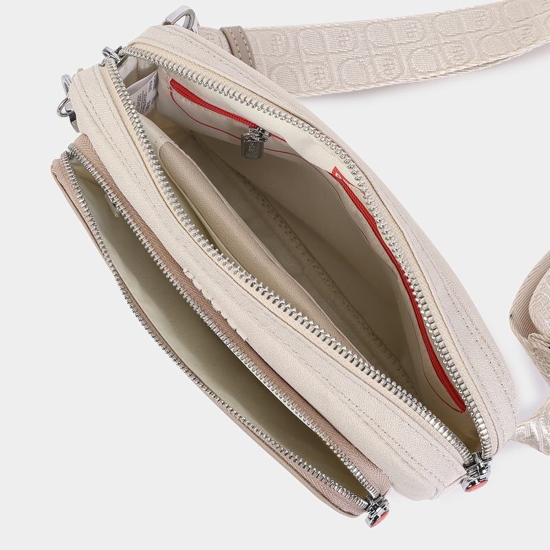 Beige Women's Hedgren Americano Belt Bags | YUR6176XN