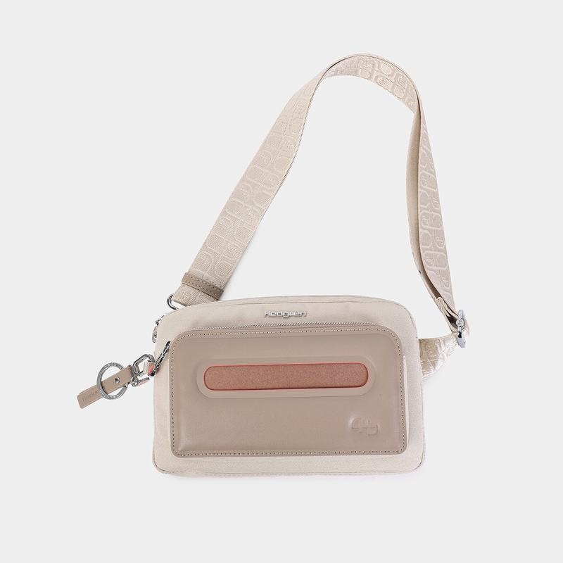 Beige Women's Hedgren Americano Belt Bags | YUR6176XN