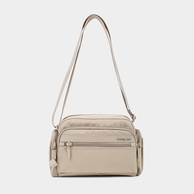 Beige Women's Hedgren Emily Crossbody Bags | UNY2072JL