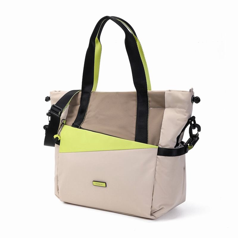 Beige Women's Hedgren Galactic Tote Bags | DEP4450CV