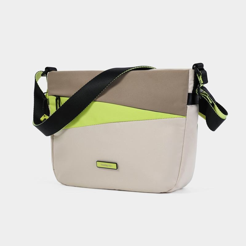 Beige Women's Hedgren Gravity Crossbody Bags | TIB9584NZ