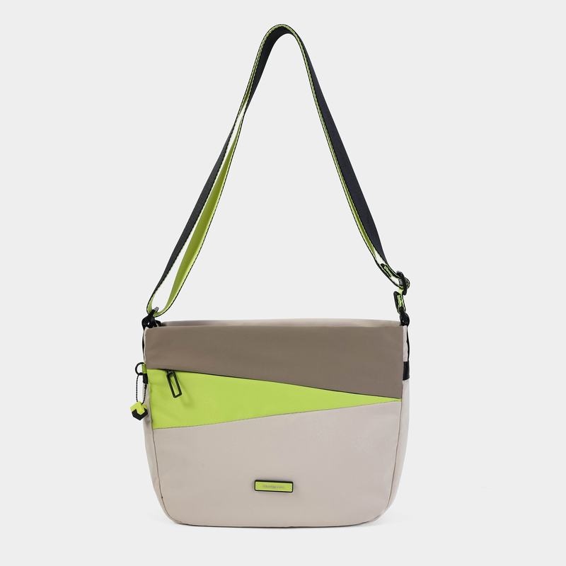 Beige Women's Hedgren Gravity Crossbody Bags | TIB9584NZ