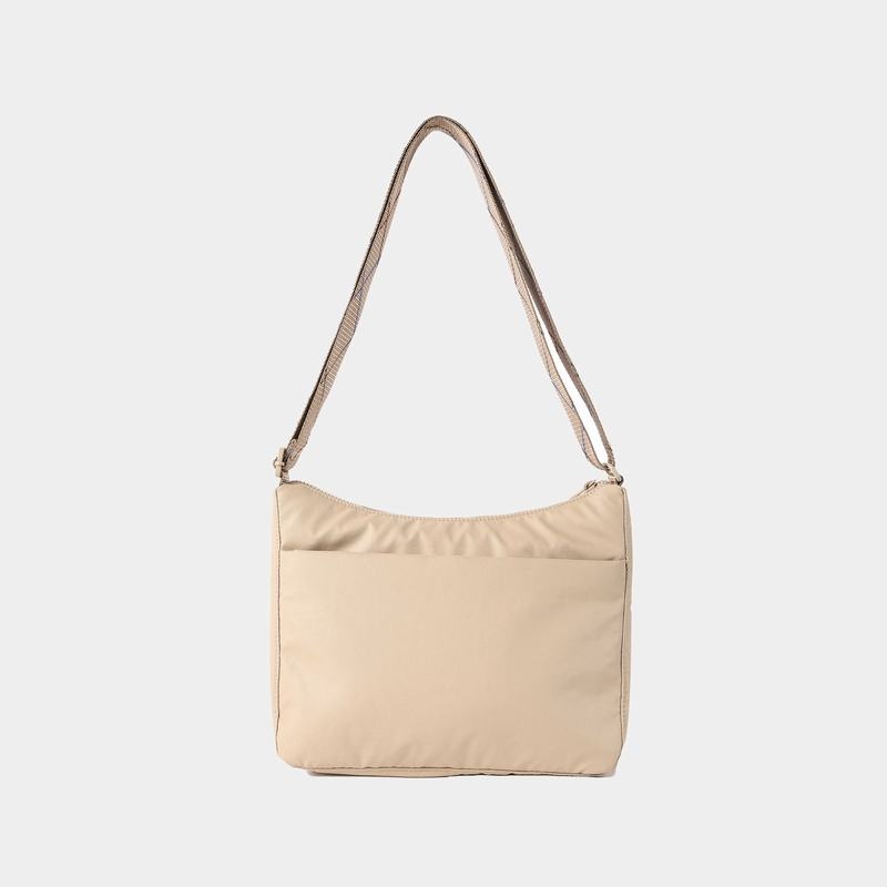 Beige Women's Hedgren Harper's Rfid Shoulder Bags | YYB2757TN