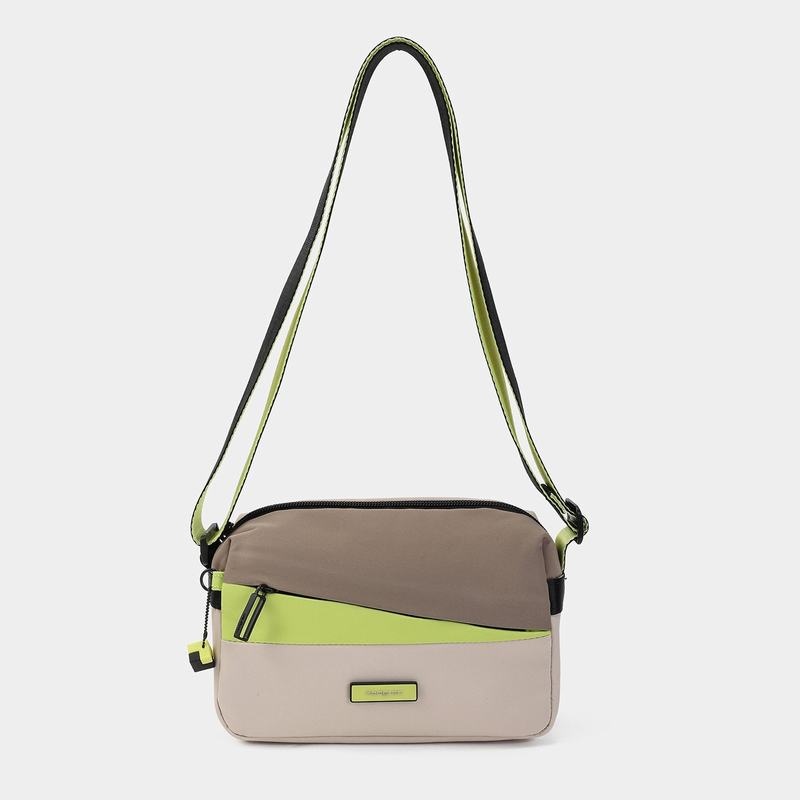 Beige Women's Hedgren Neutron Small Crossbody Bags | QWY4585HE