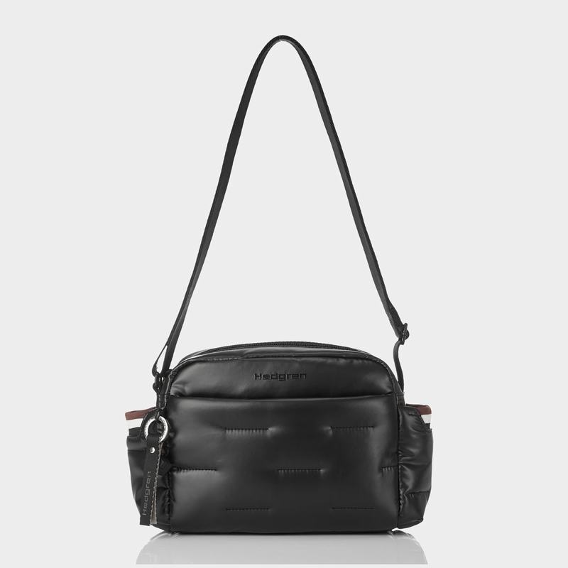 Black Women's Hedgren Cozy Shoulder Bags | ULQ9489UO