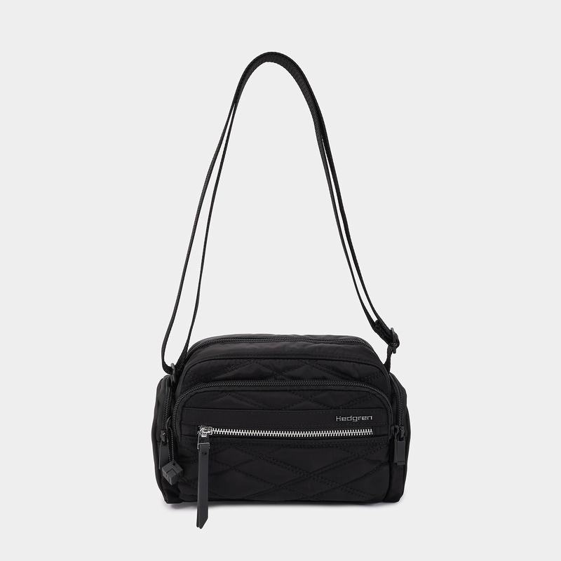 Black Women's Hedgren Emily Crossbody Bags | MHZ525QU