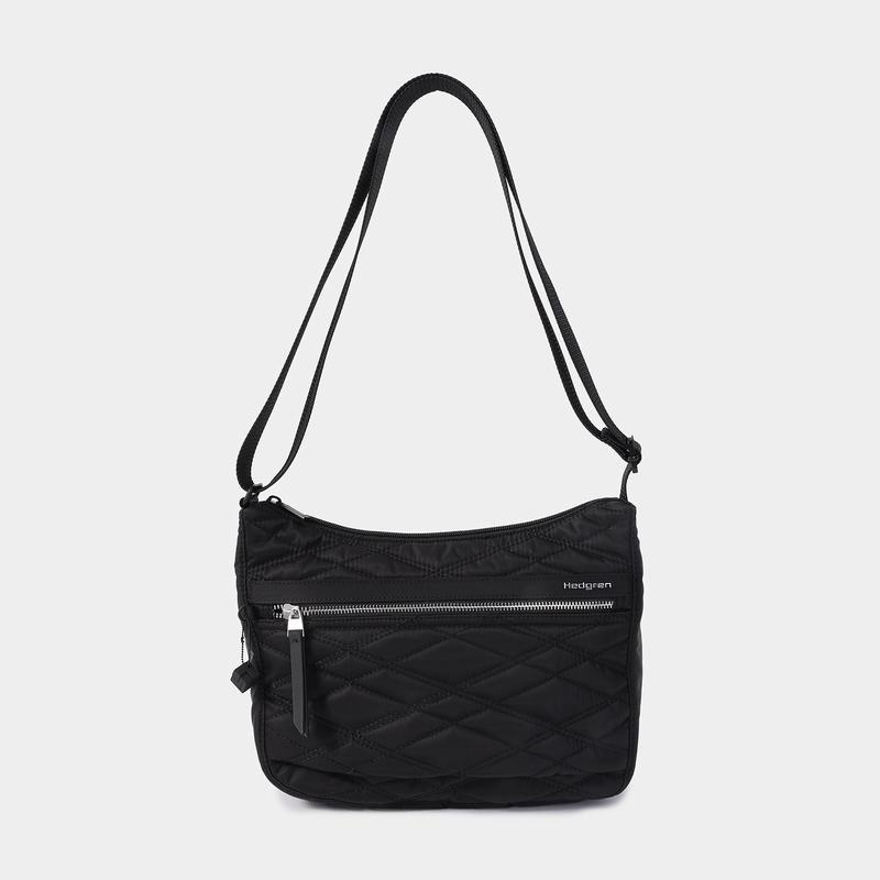 Black Women's Hedgren Harpers Crossbody Bags | JAL3847DY