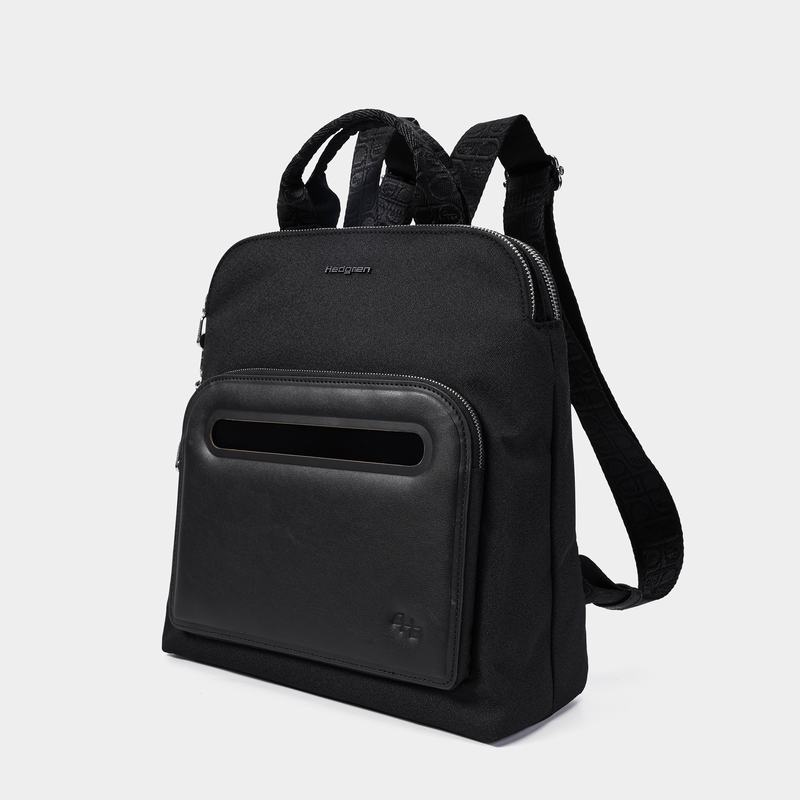 Black Women's Hedgren Latte Backpacks | QRS7387OV