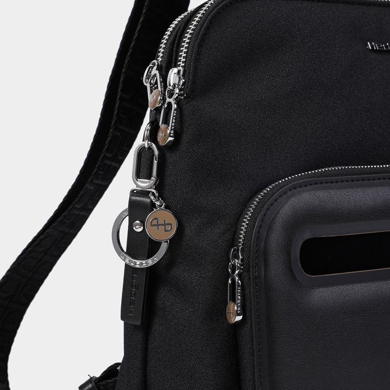 Black Women's Hedgren Latte Backpacks | QRS7387OV