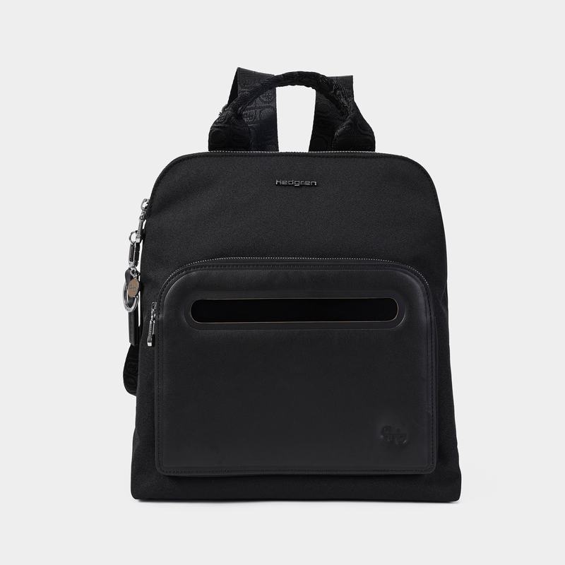 Black Women\'s Hedgren Latte Backpacks | QRS7387OV