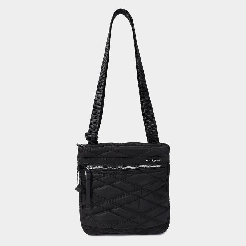 Black Women's Hedgren Leonce Crossbody Bags | MAD846LH