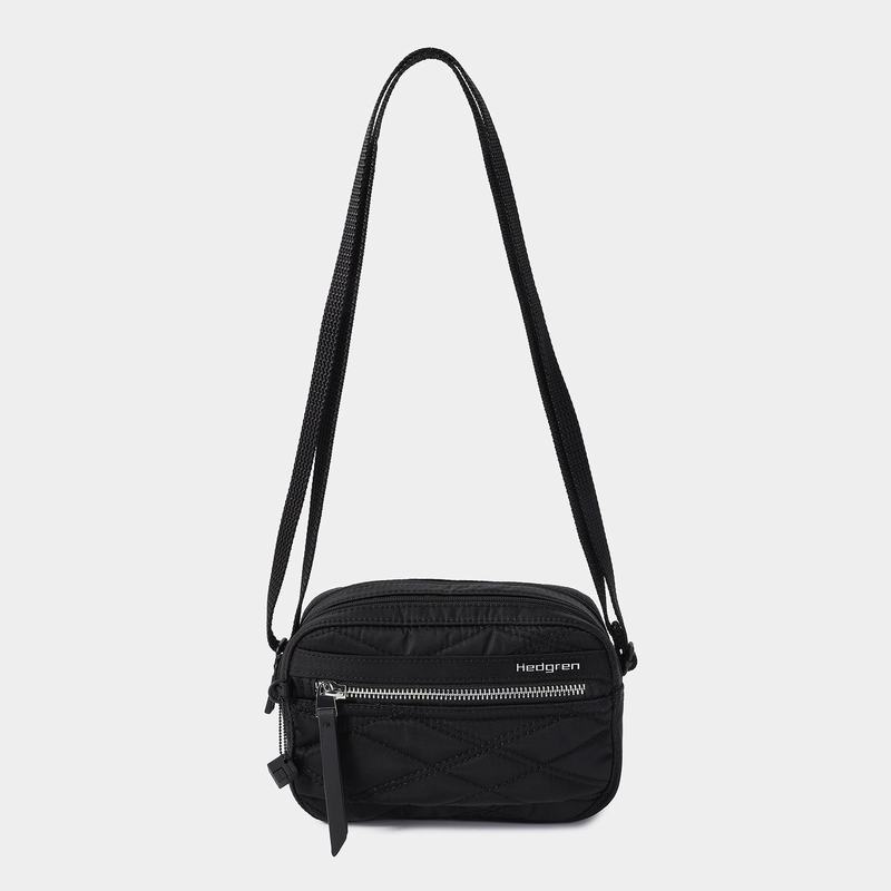 Black Women's Hedgren Maia Crossbody Bags | KBY345ZG