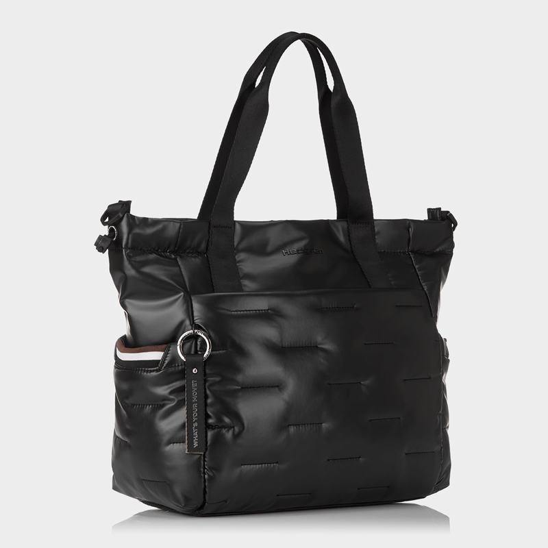 Black Women's Hedgren Puffer Tote Bags | KYA3444HG