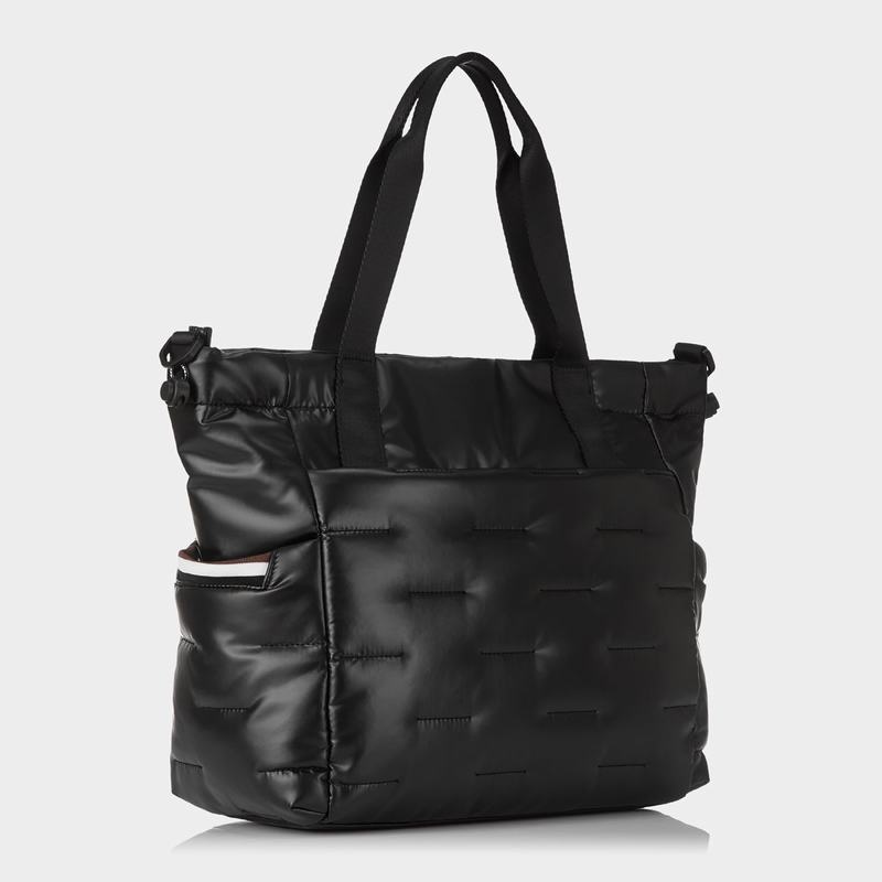 Black Women's Hedgren Puffer Tote Bags | KYA3444HG