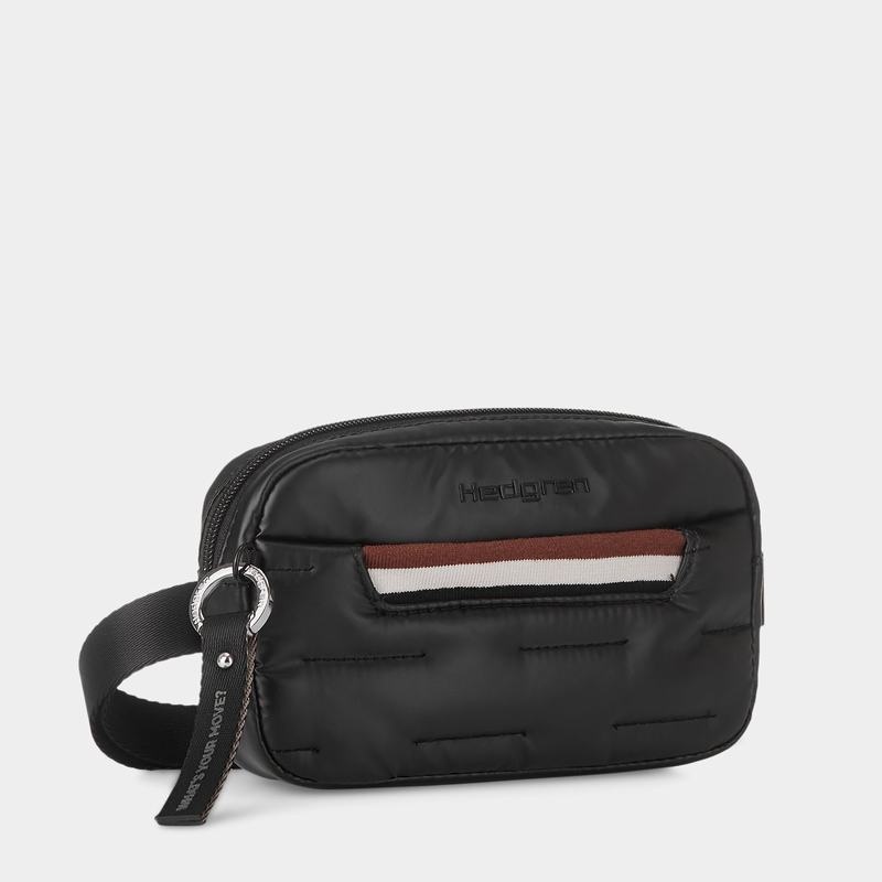 Black Women's Hedgren Snug Belt Bags | XLS9984HO