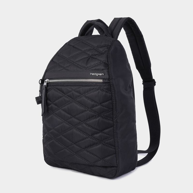 Black Women's Hedgren Vogue Large Backpacks | DRJ8299TO